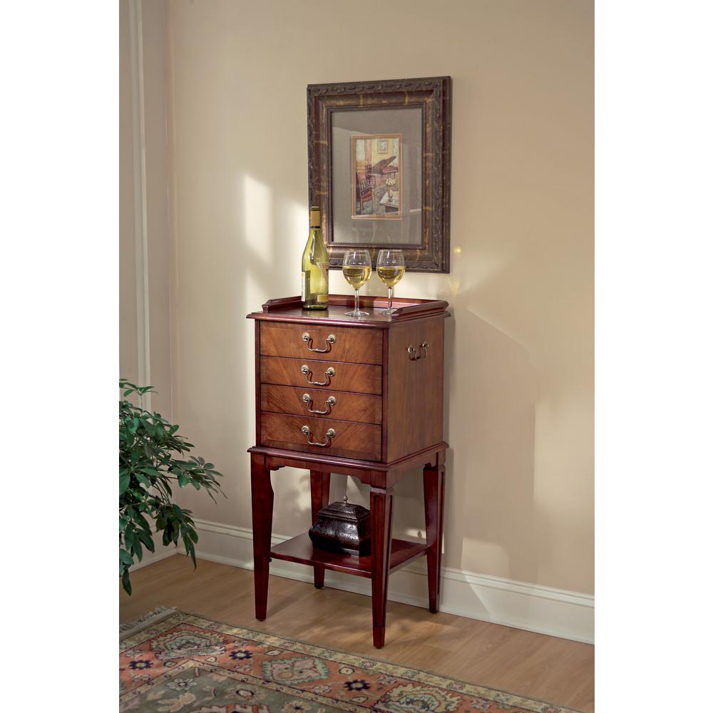 Hardwick 4-Drawer Chest, Dark Brown. Picture 4