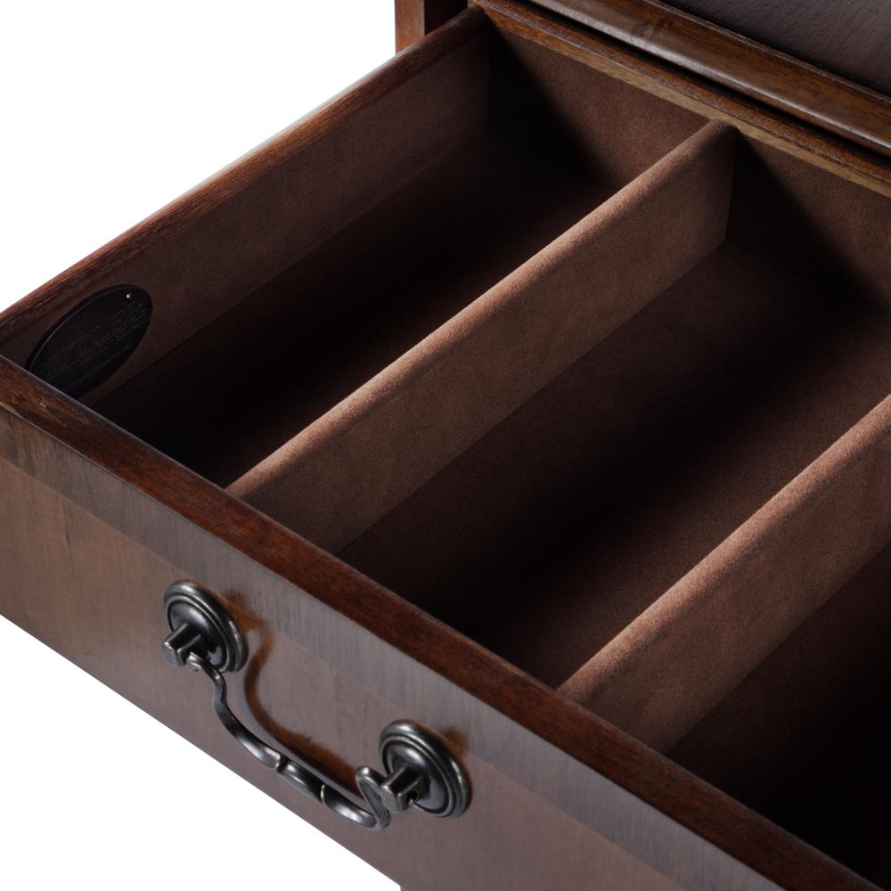 Hardwick 4-Drawer Chest, Medium Brown. Picture 3