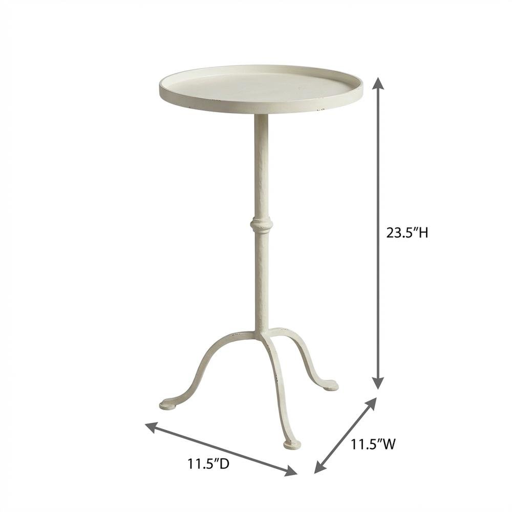 Round Pedestal End Table, Transitional Accent Side Table for Living Room. Picture 4