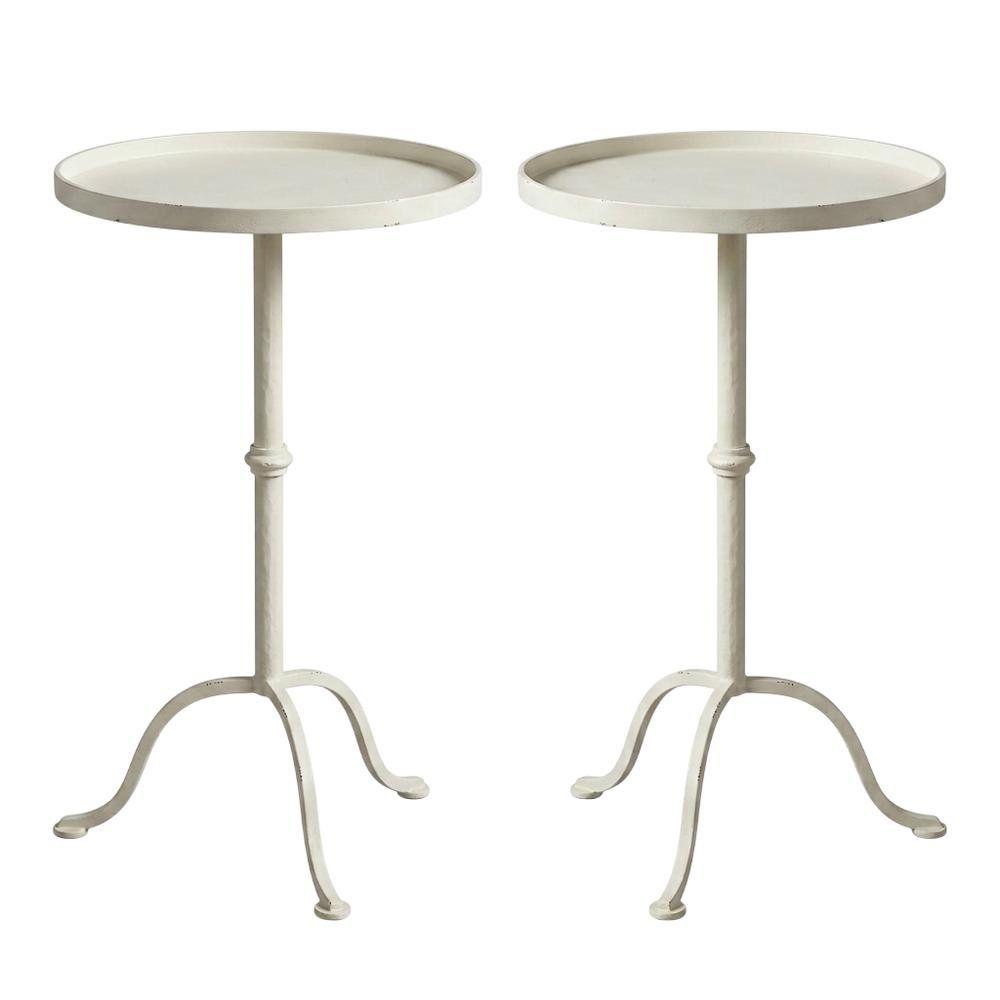 Round Pedestal End Table, Transitional Accent Side Table for Living Room. Picture 5