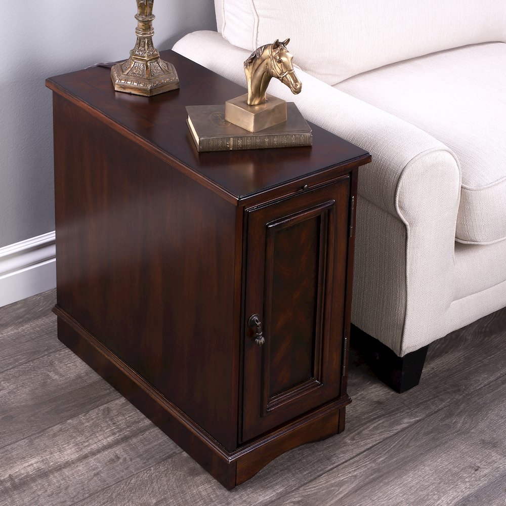 Harling Cabinet, Dark Brown. Picture 13