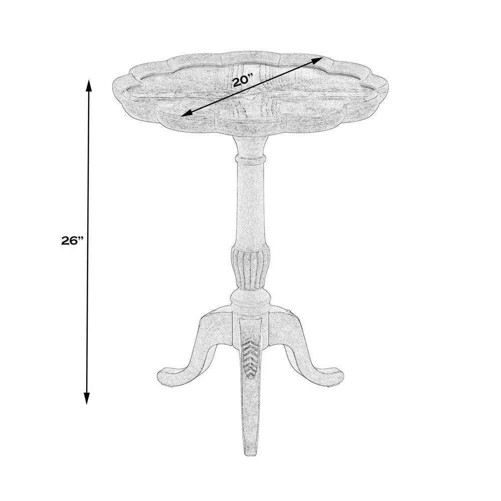 Dansby Pedestal Side Table, Beige. Picture 5