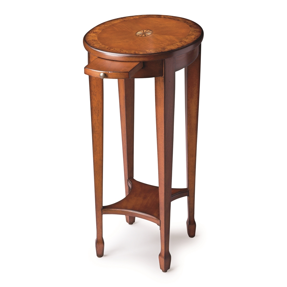 Olive Ash Burl Accent Table, Belen Kox. Picture 1