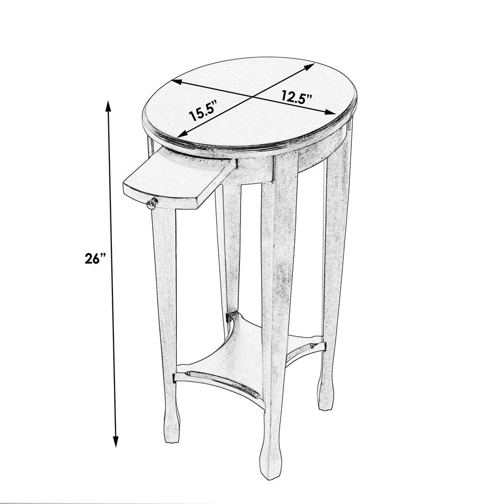 Arielle Side Table, Dark Brown. Picture 7
