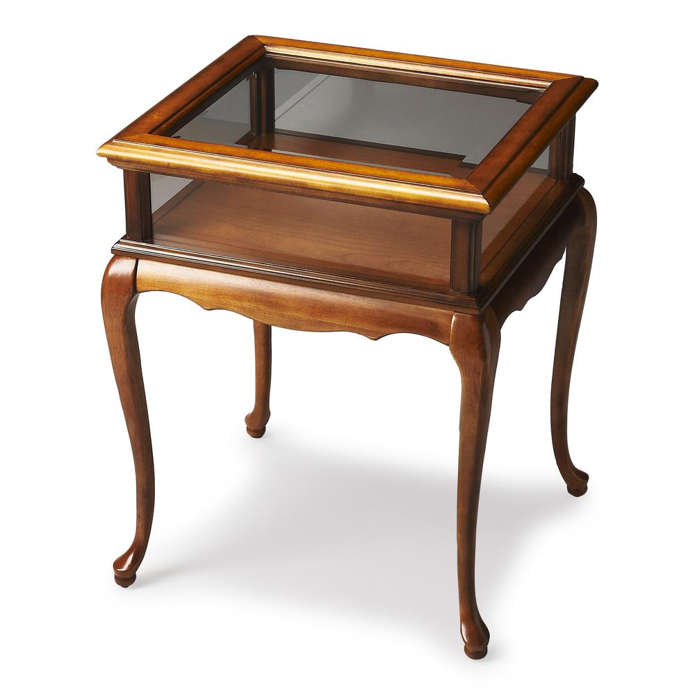 Burton Curio Table, Medium Brown. Picture 1