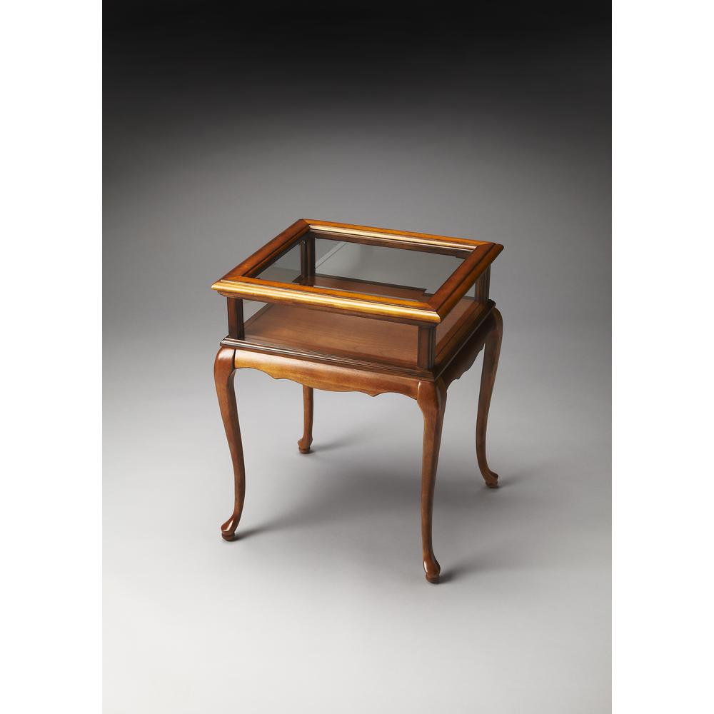 Burton Curio Table, Medium Brown. Picture 2