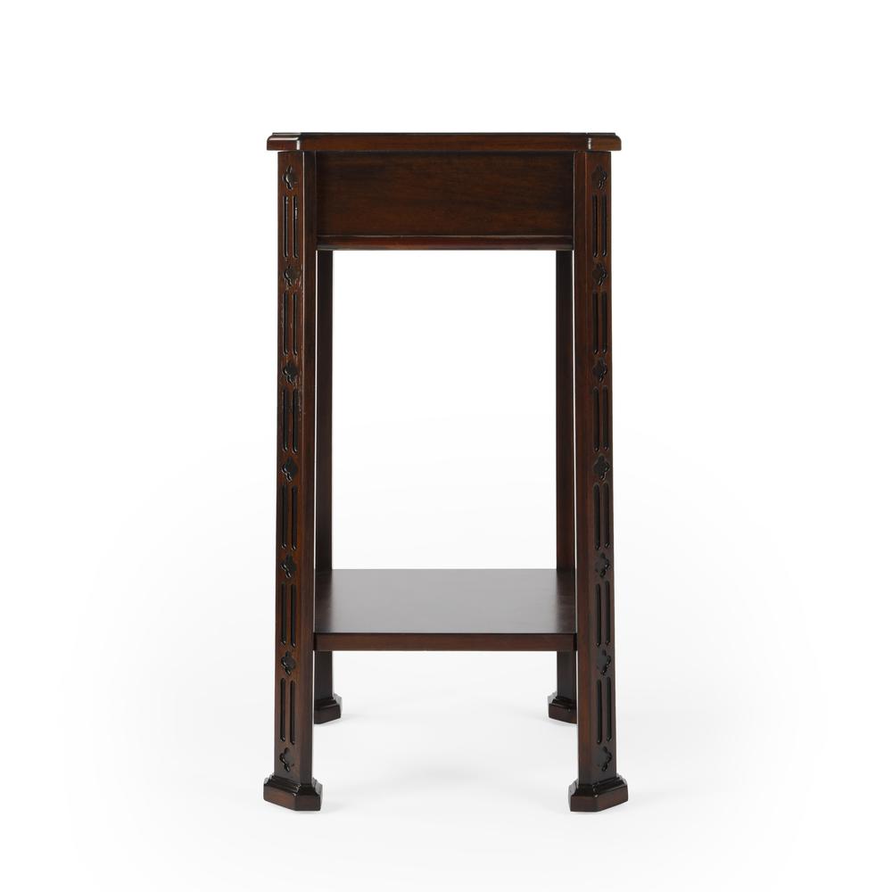 Moyer Side Table with Storage, Dark Brown. Picture 6