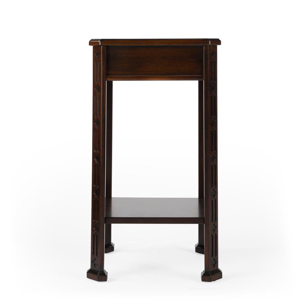 Moyer Side Table with Storage, Dark Brown. Picture 7