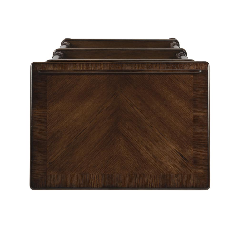 Alden 4-Tier Library Stand, Medium Brown. Picture 7