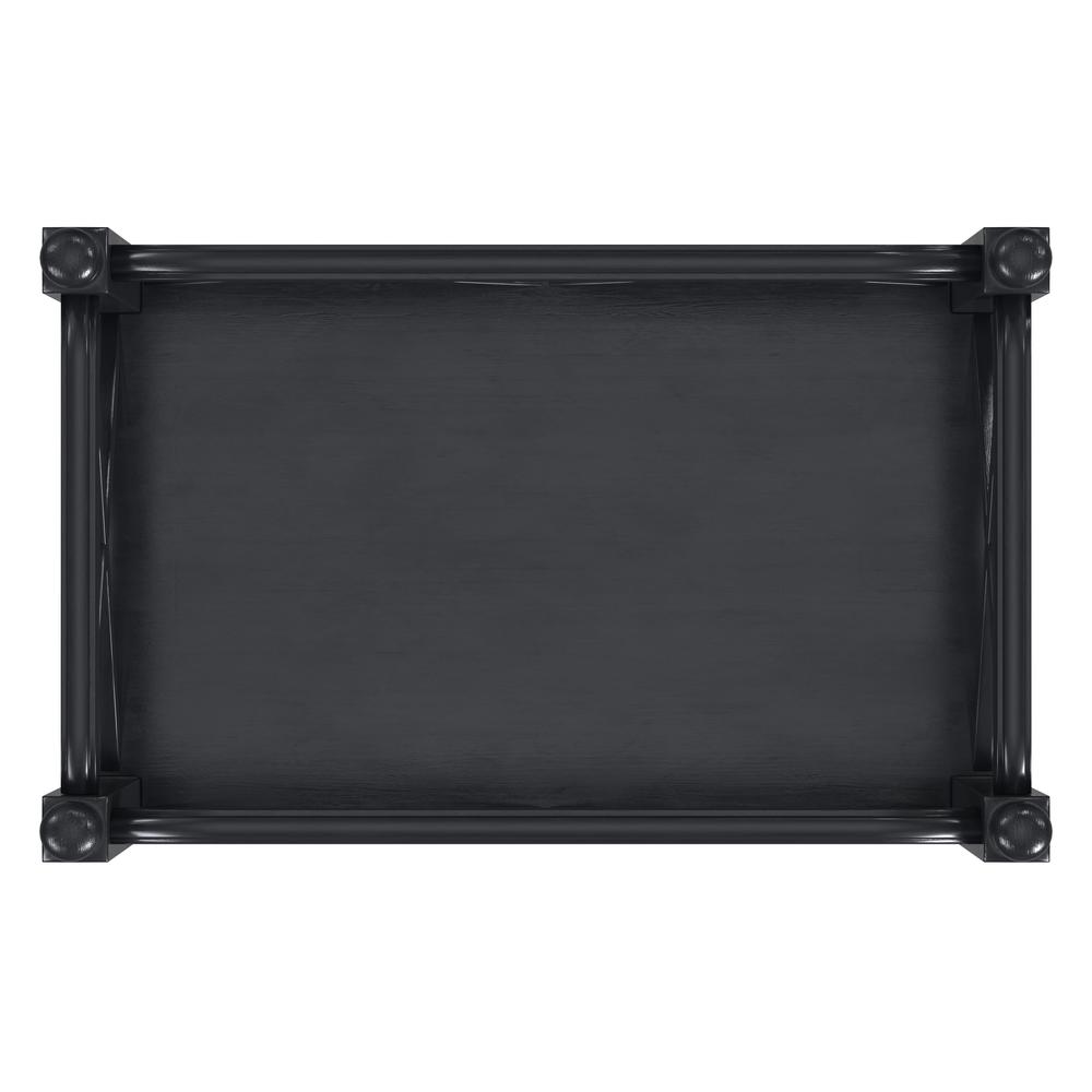 Foster 2 Tier Bar Cart, Black. Picture 5