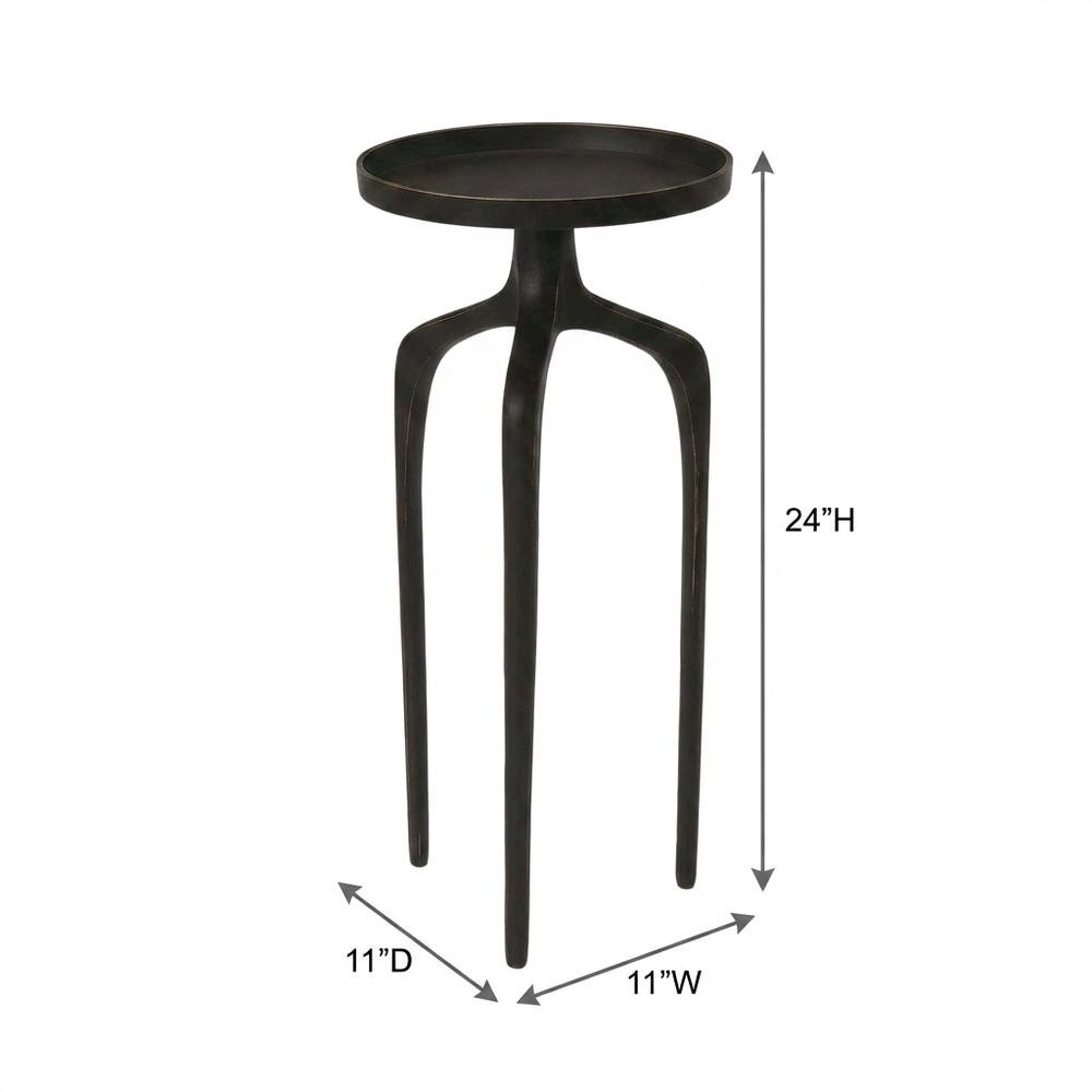 Round Modern Side Table Set of 3, Contemporary Accent Table for Living Room. Picture 4