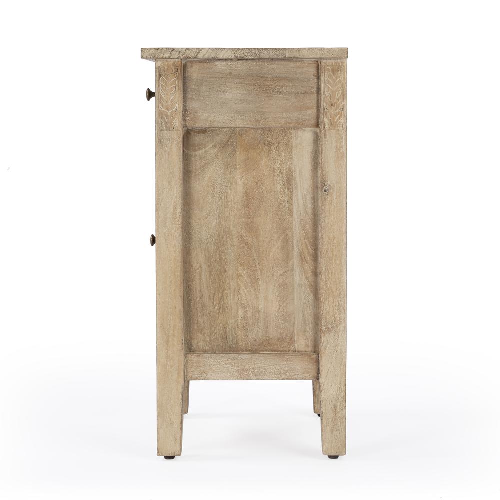 Switra 1 door 1 drawer End Table, Light Brown. Picture 6