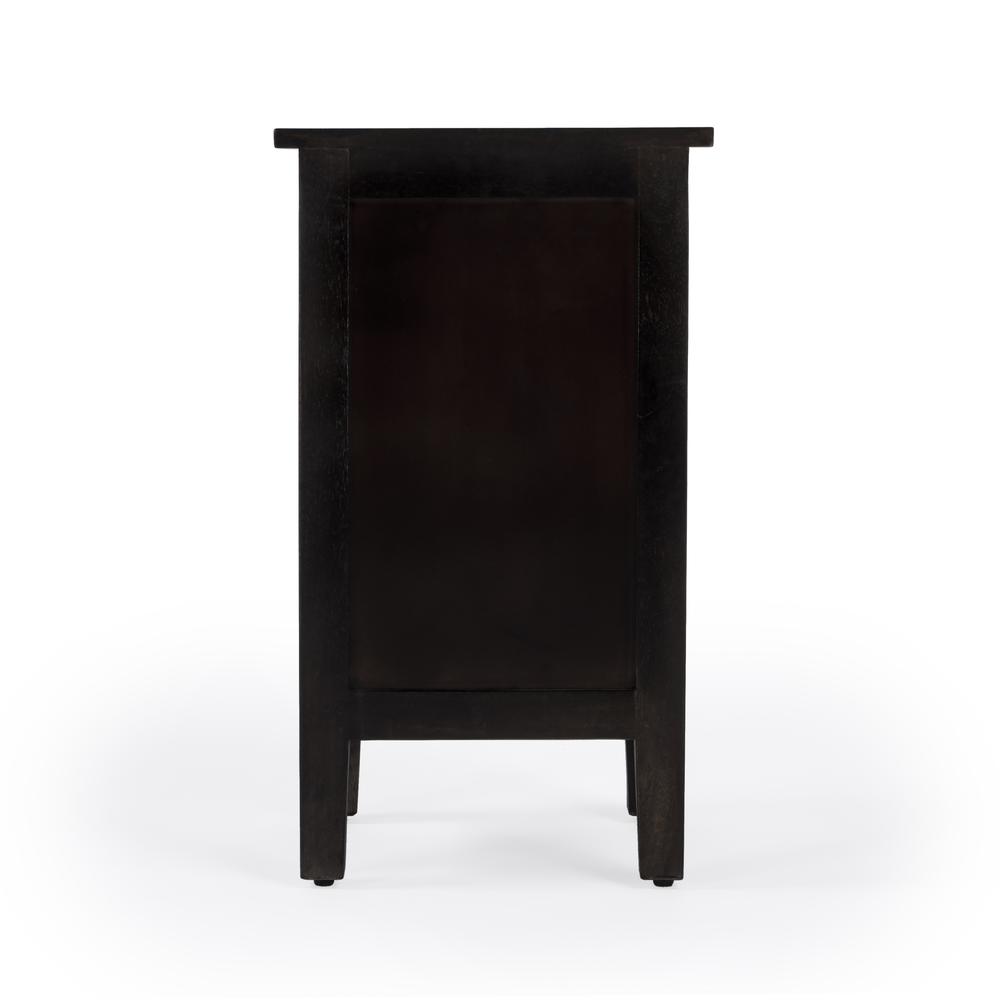 Switra 1 door 1 drawer End Table, Dark Brown. Picture 7