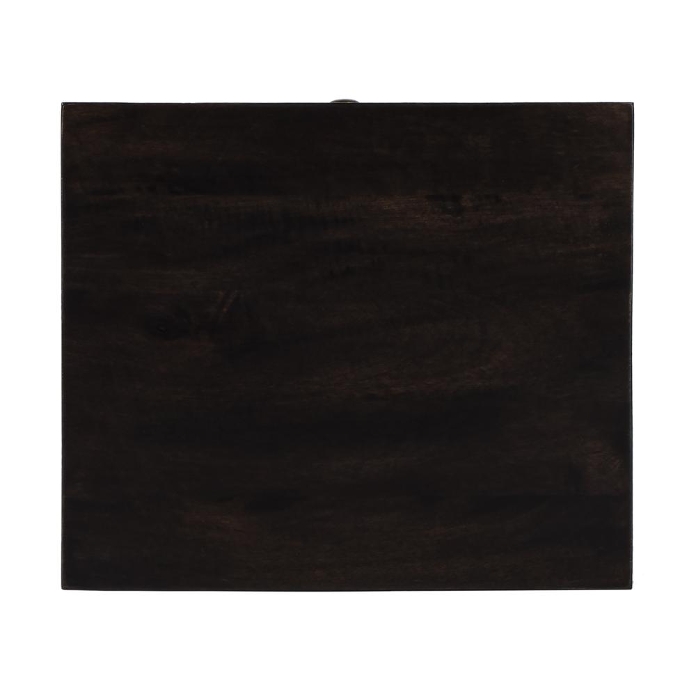 Switra 1 door 1 drawer End Table, Dark Brown. Picture 8