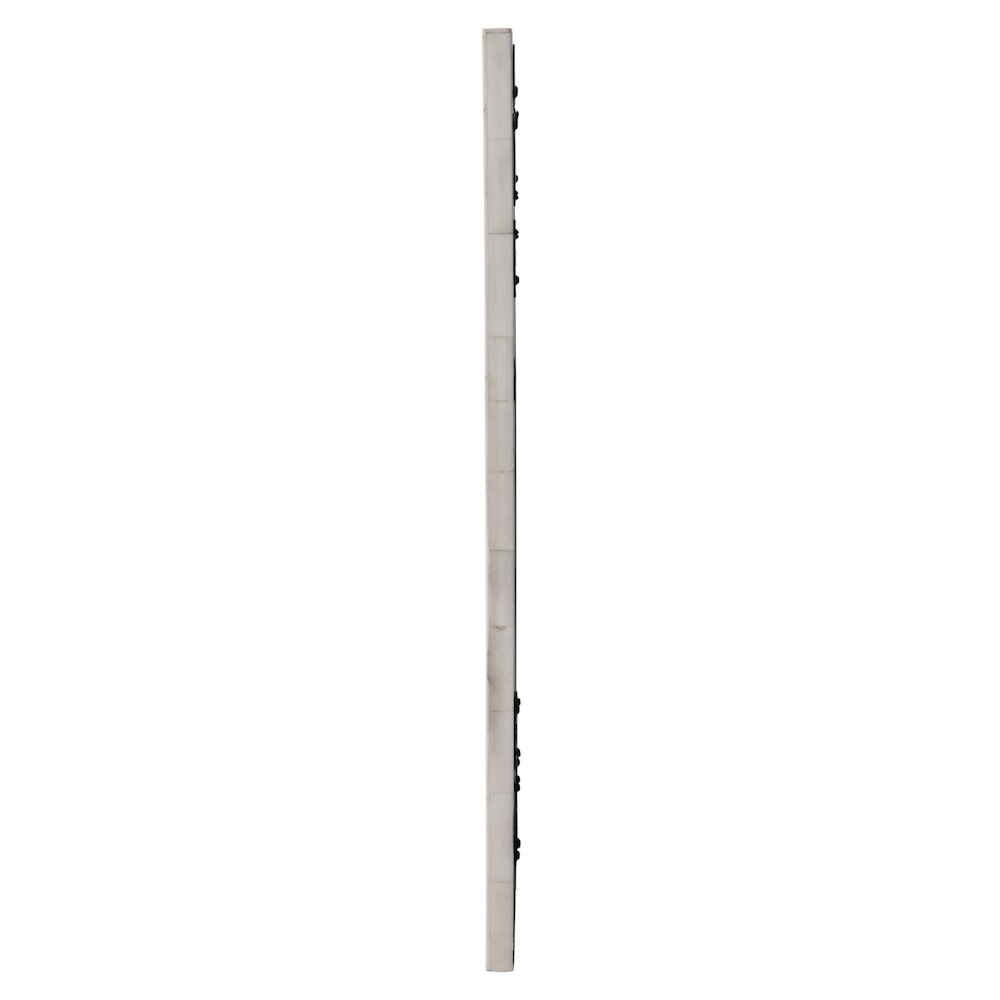 16 in. W x 24 in. H Rectangular Hanging Accent Wall Mirror, Green, White. Picture 3