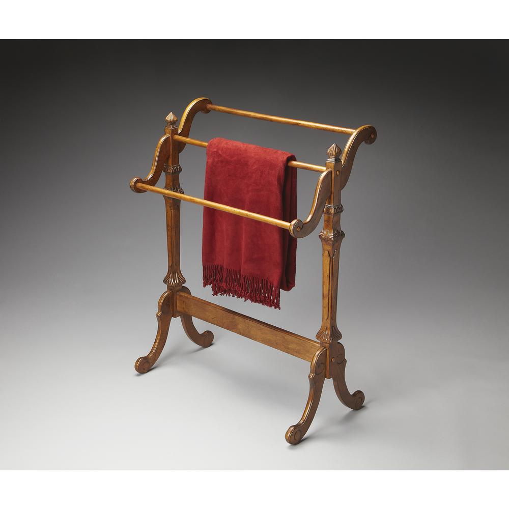 Newhouse Blanket Stand, Medium Brown. Picture 2