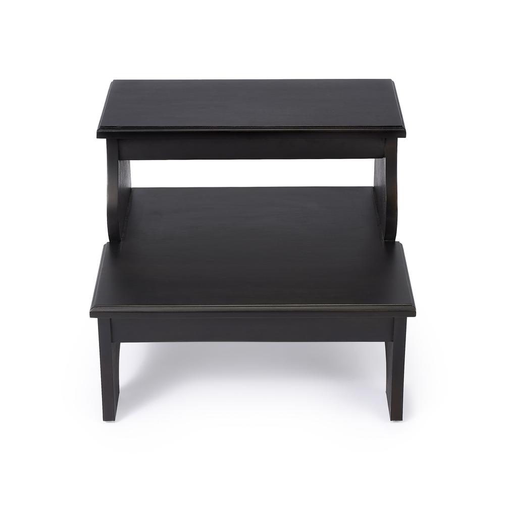 Melrose Brushed Sable Step Stool, Dark Brown. Picture 2