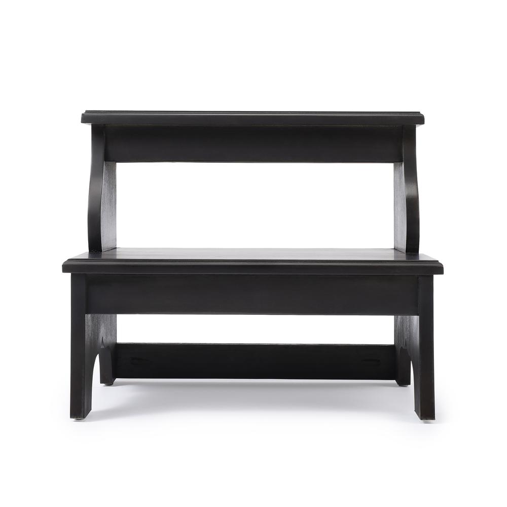 Melrose Brushed Sable Step Stool, Dark Brown. Picture 3