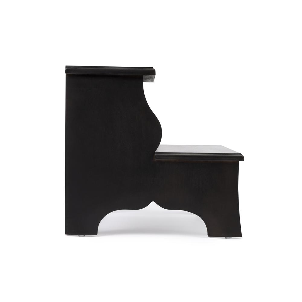 Melrose Brushed Sable Step Stool, Dark Brown. Picture 5