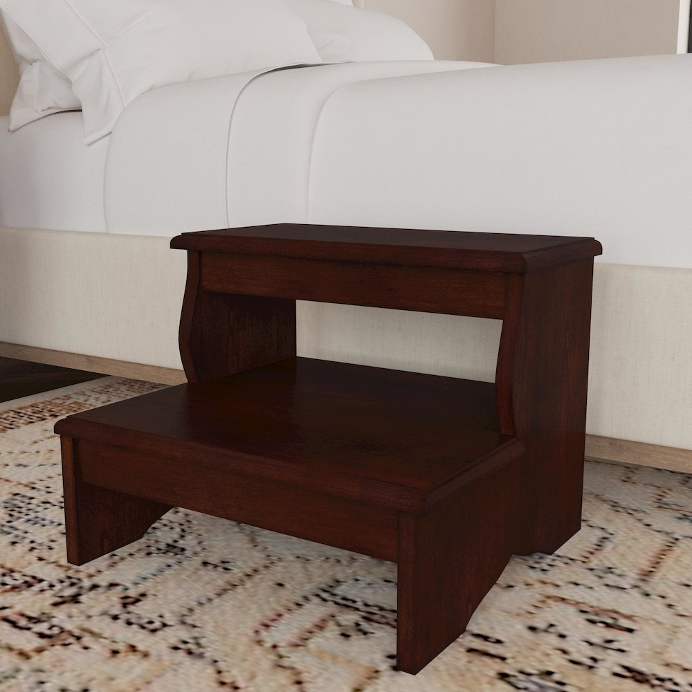 Melrose Step Stool, Dark Brown. Picture 2