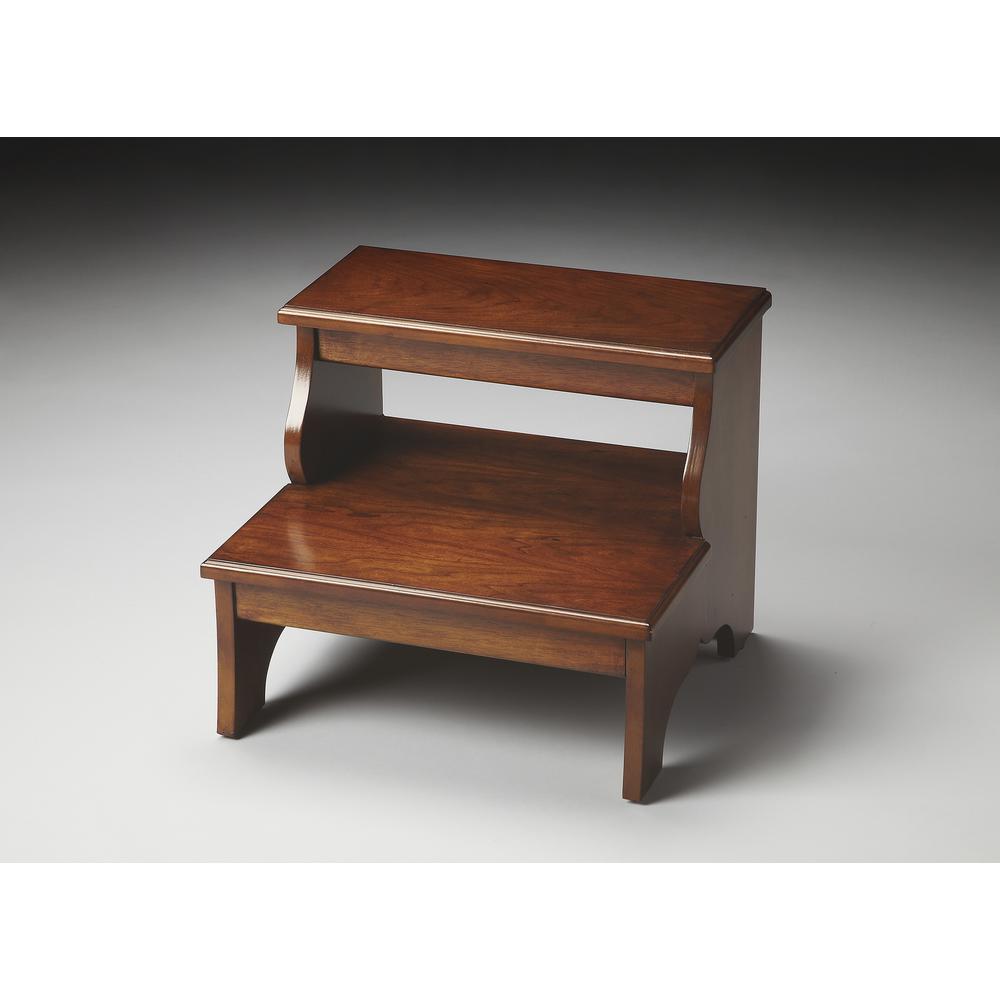 Melrose Step Stool, Medium Brown. Picture 2