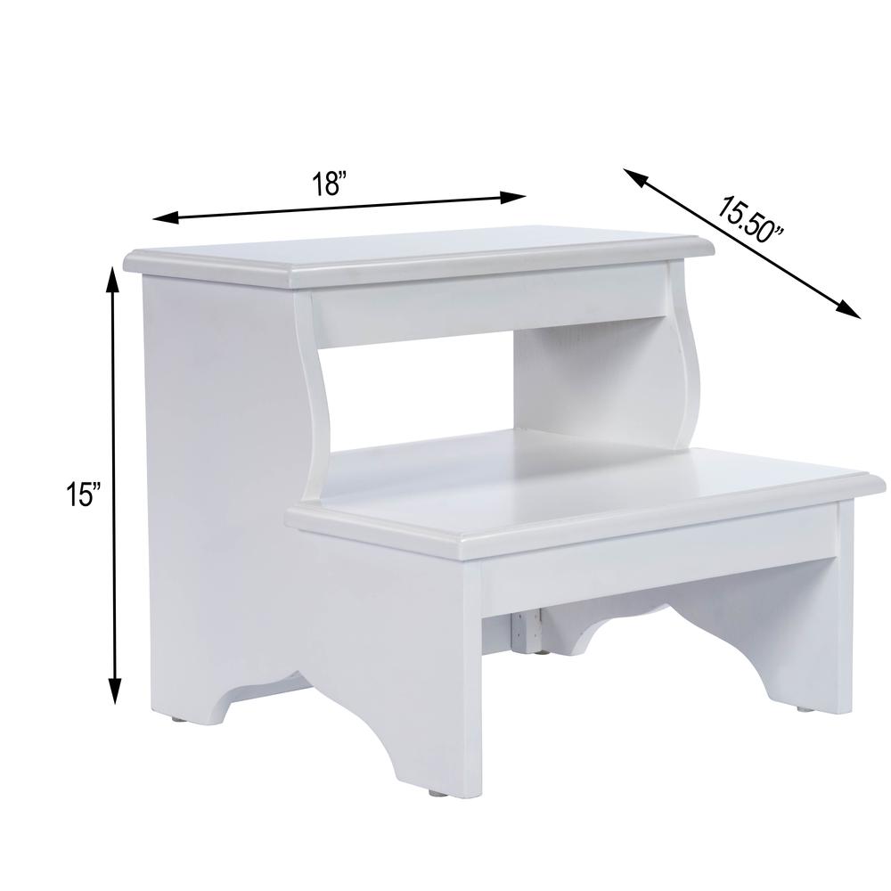 Melrose Step Stool, White. Picture 10