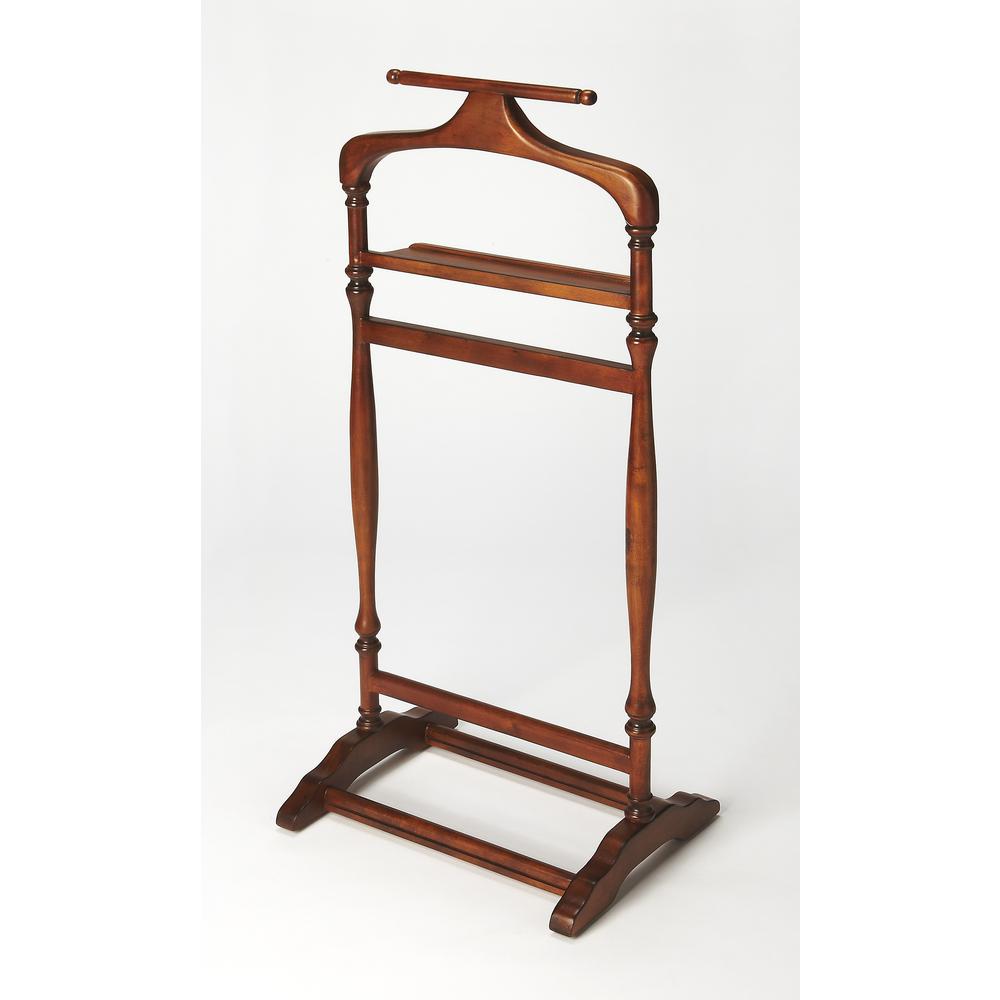 Judson Valet Stand, Medium Brown. Picture 1
