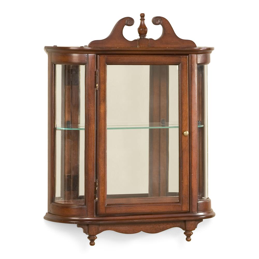 Melinda Wall Curio, Dark Brown. Picture 1
