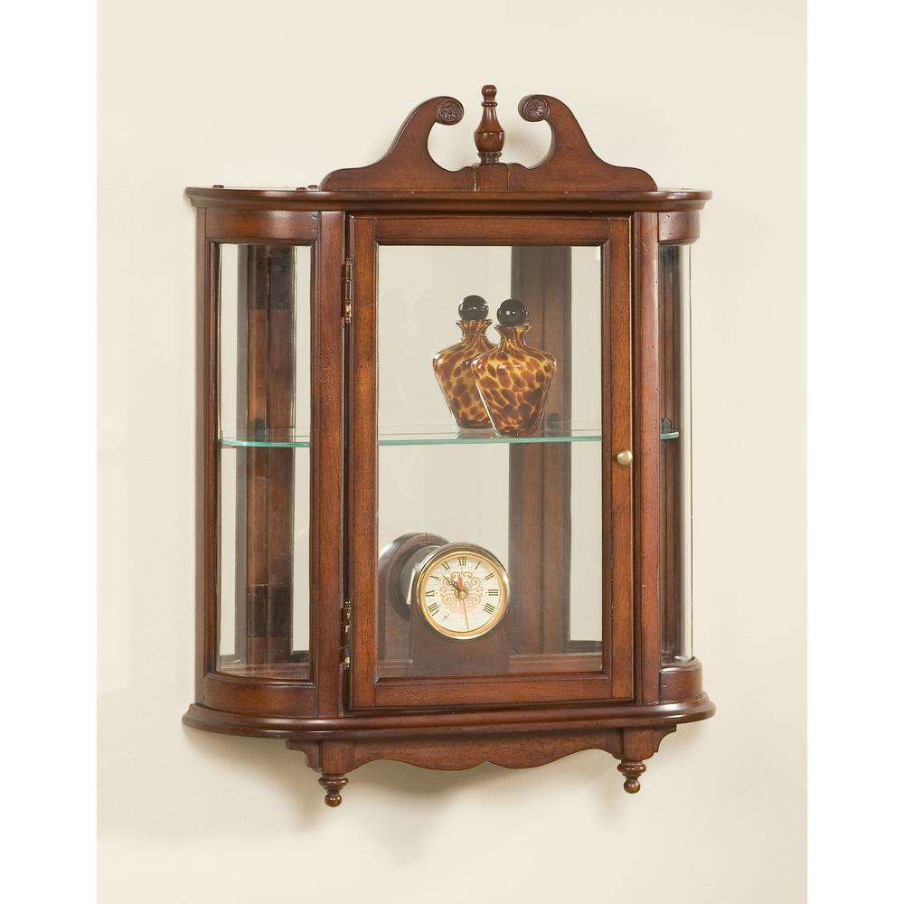Melinda Wall Curio, Dark Brown. Picture 3