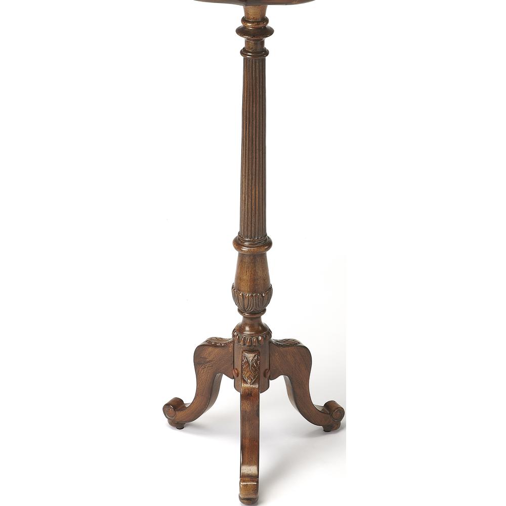 Chatsworth Pedestal Plant Stand, Medium Brown. Picture 3