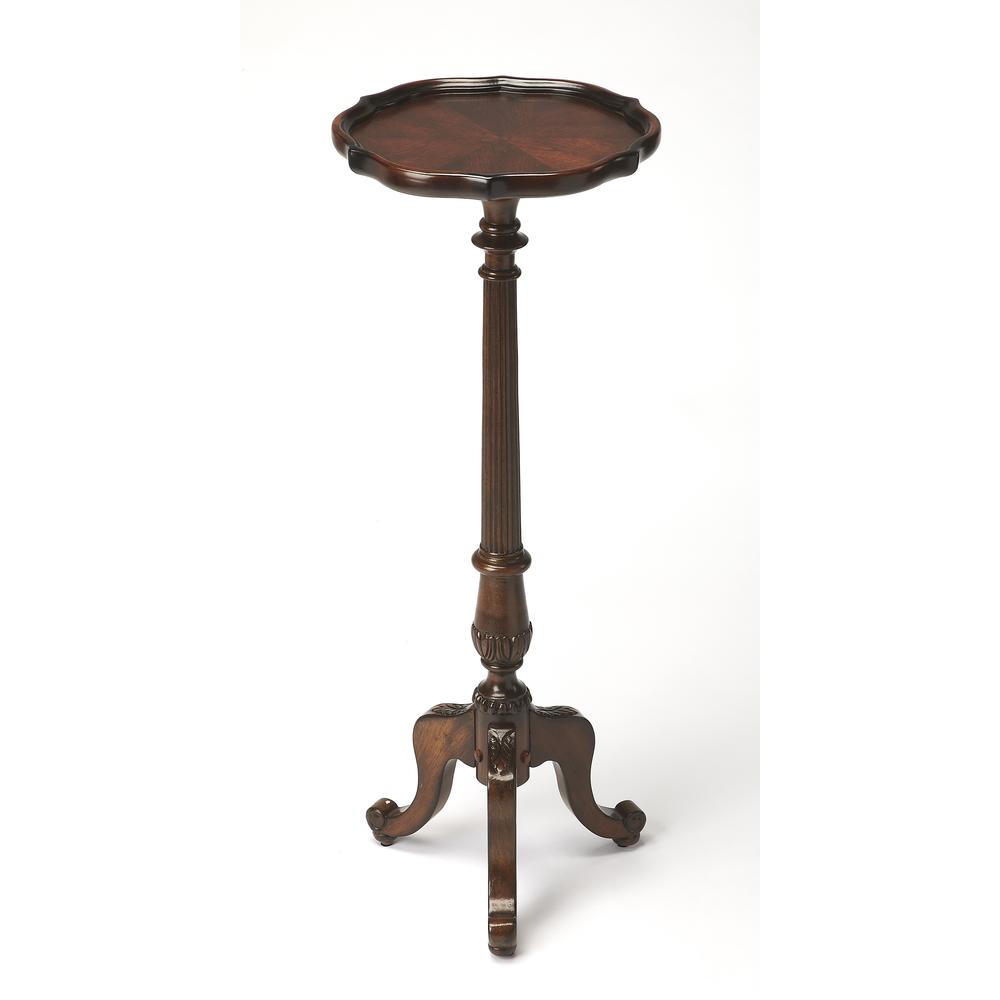 Chatsworth Pedestal Plant Stand, Dark Brown. Picture 1