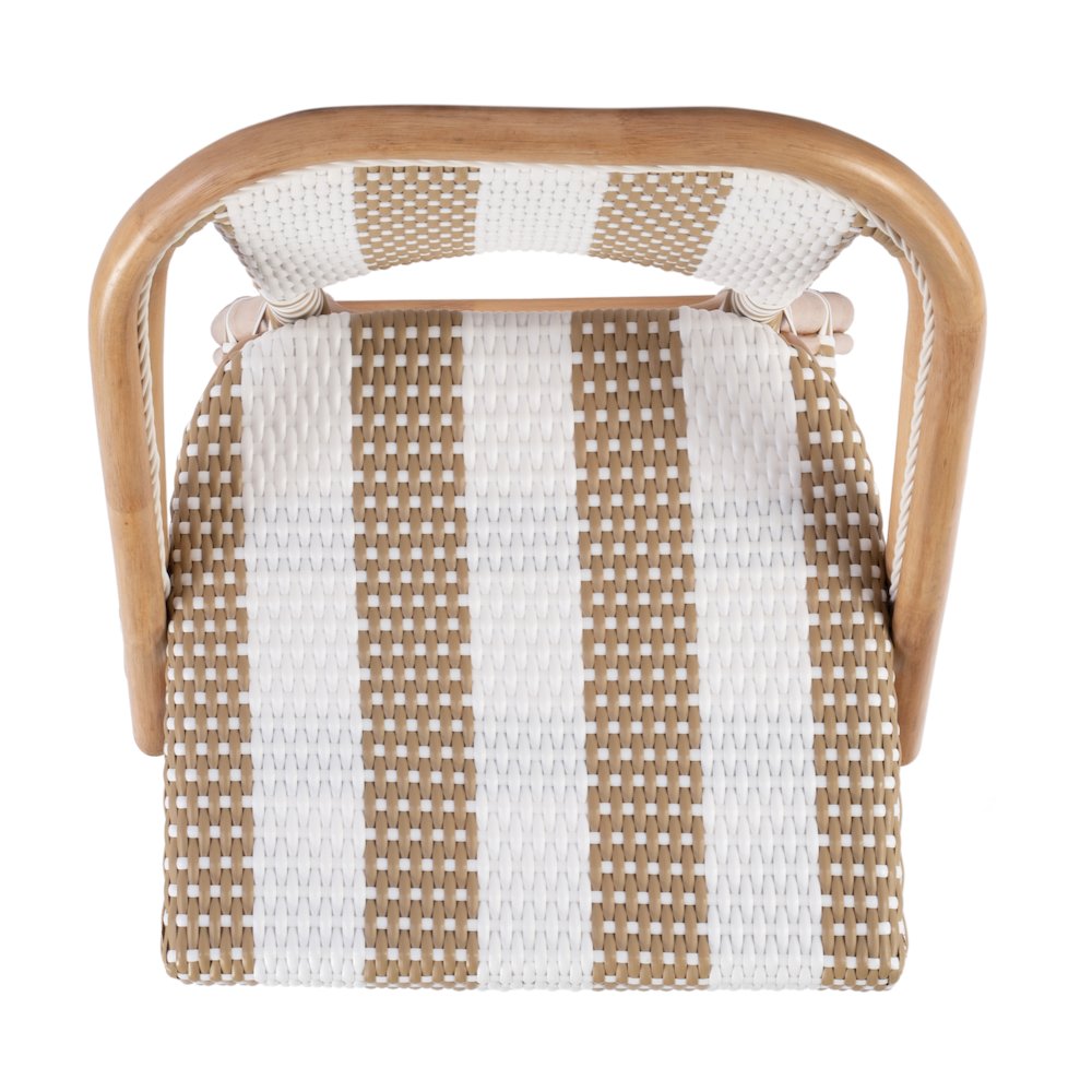 Lila Rattan 28 in. Seat Height Bar Stool with Back and Footrest. Picture 5