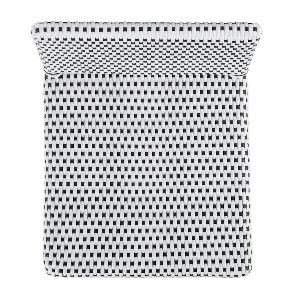 Serienna 24.5 in. Seat Height Rectangular  Rattan Low Back Counter Stool. Picture 6