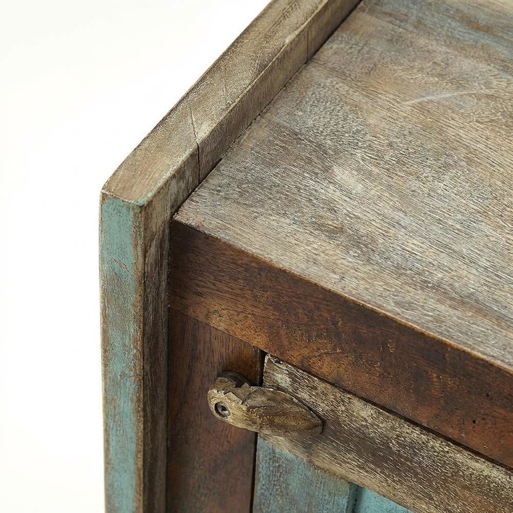 Coastal Distressed Wood Storage Cabinet, Accent Cabinet for Living Room. Picture 7