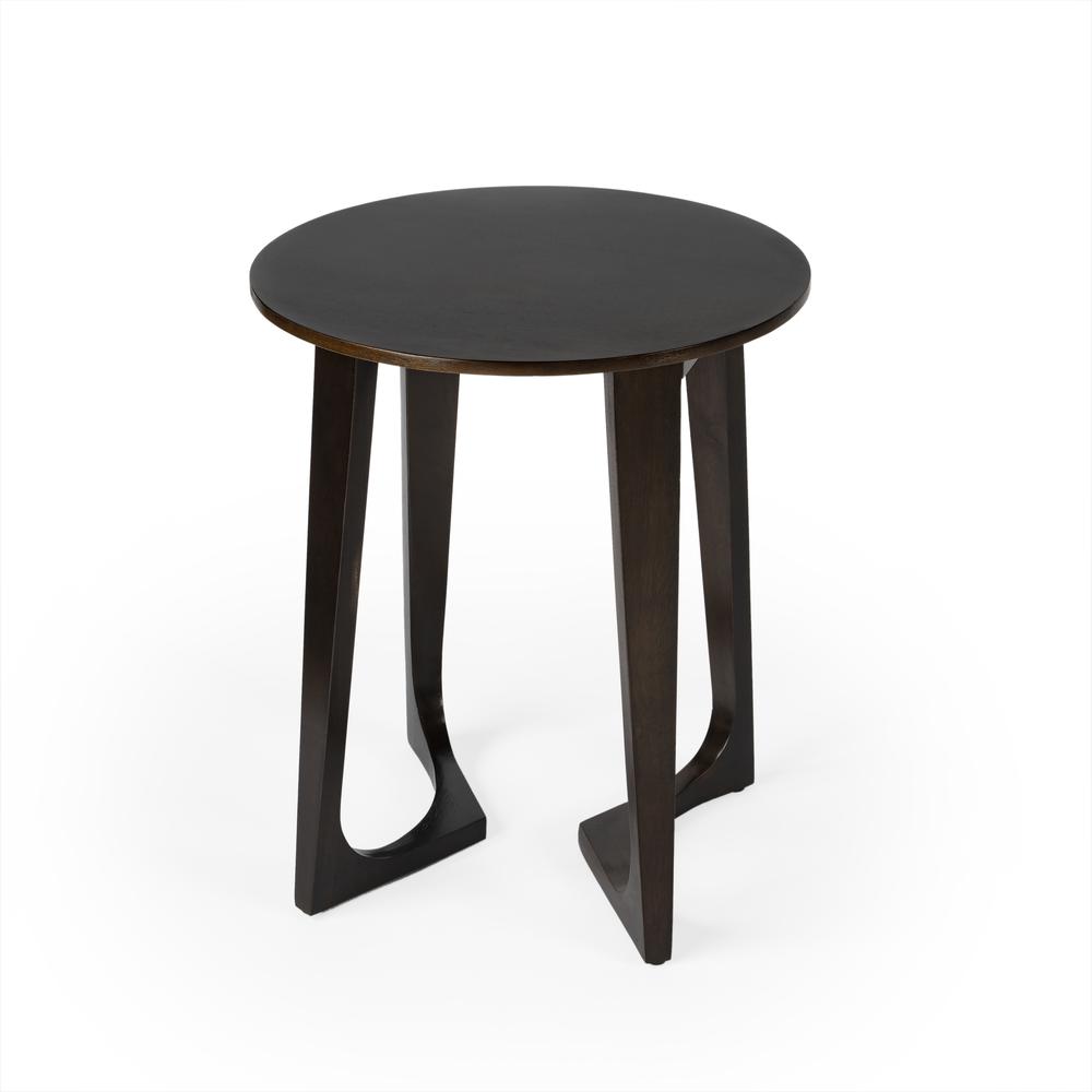 Devin Side Table, Dark Brown. Picture 1