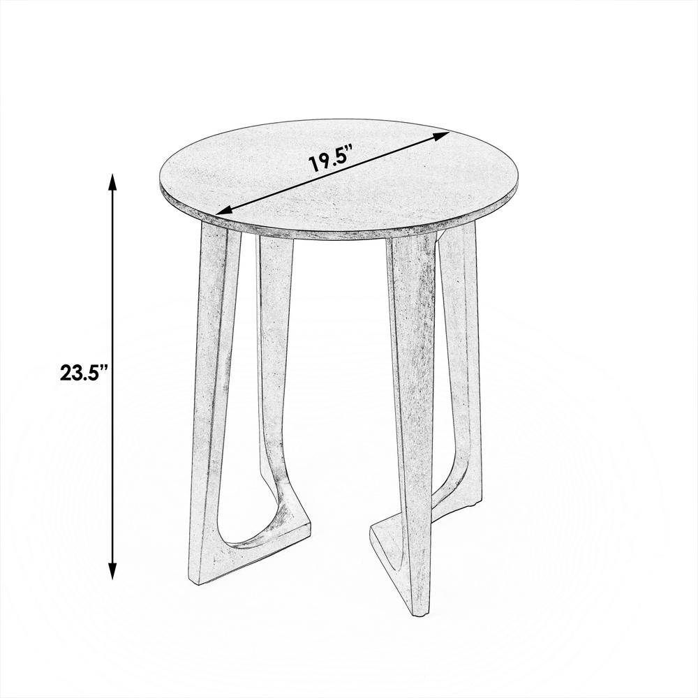 Devin Side Table, Dark Brown. Picture 6