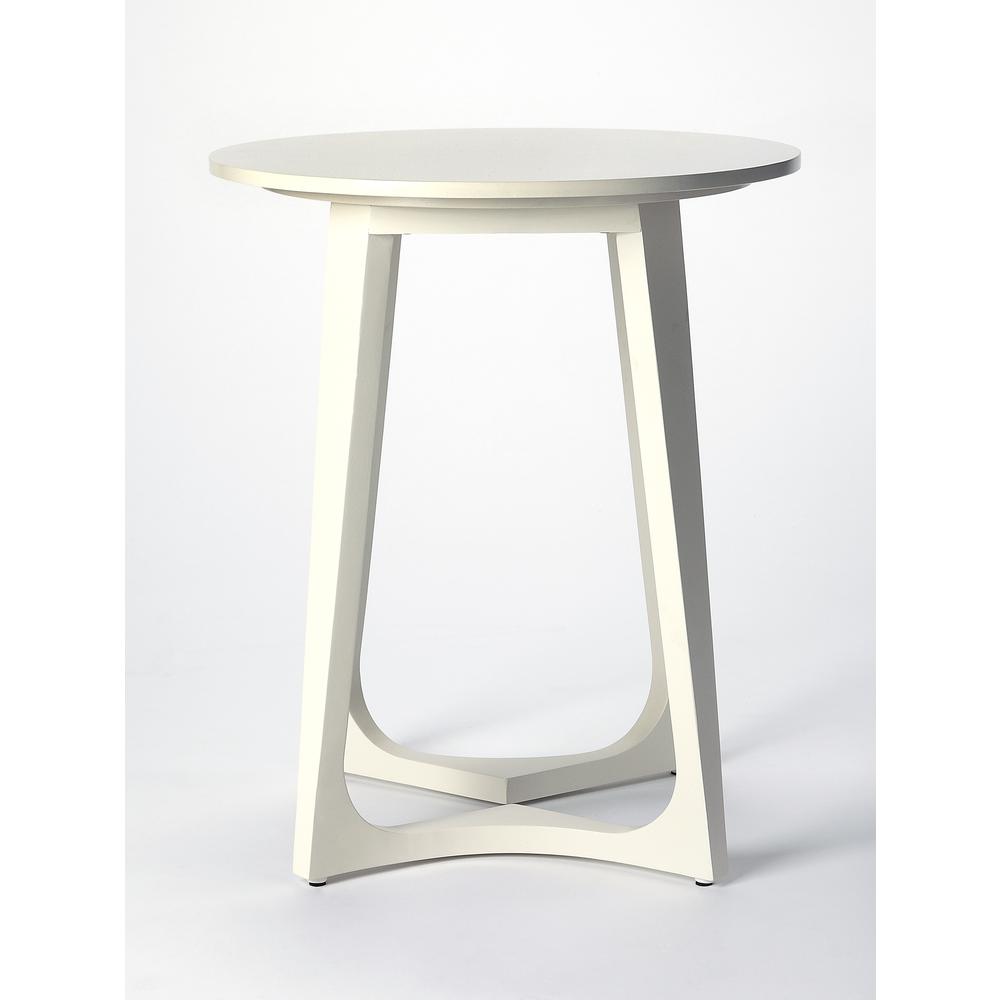 Devin Side Table, White. Picture 3