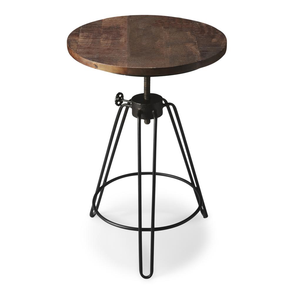 Trenton Metal & Wood Side Table, Multi-Color. Picture 1