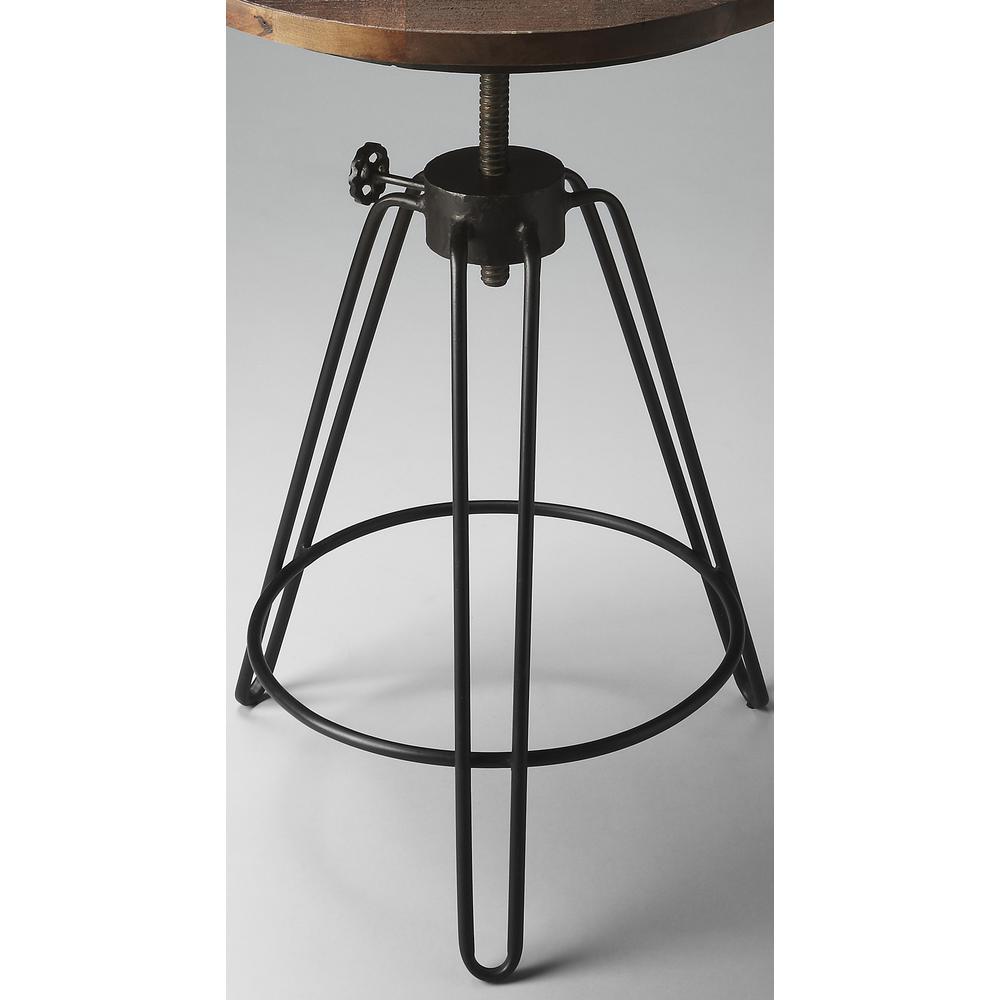 Trenton Metal & Wood Side Table, Multi-Color. Picture 2