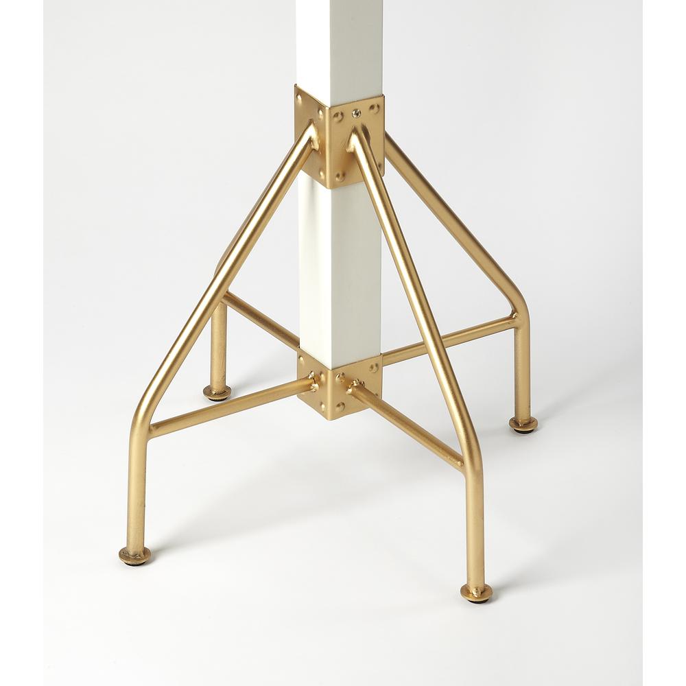 Logan Square & Coat Rack/Tree, Gold, White. Picture 2