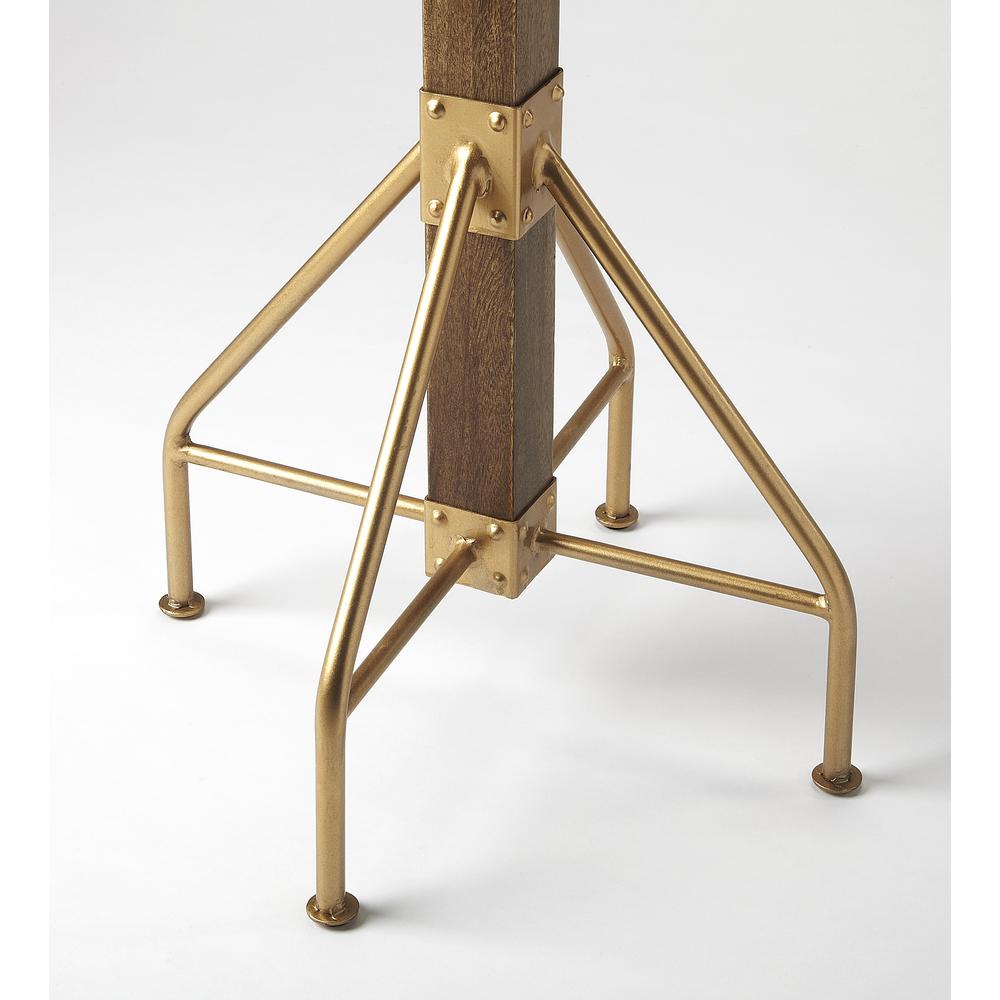 Logan Square Wood & Antique Coat Rack/Tree, Medium Brown. Picture 3