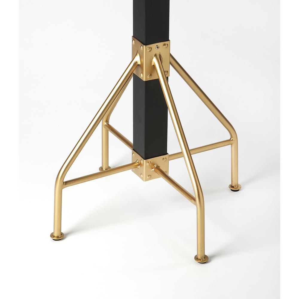 Logan Square & Coat Rack/Tree, Black, Gold. Picture 3