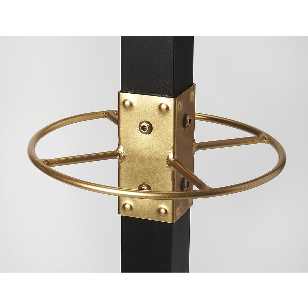 Logan Square & Coat Rack/Tree, Black, Gold. Picture 4