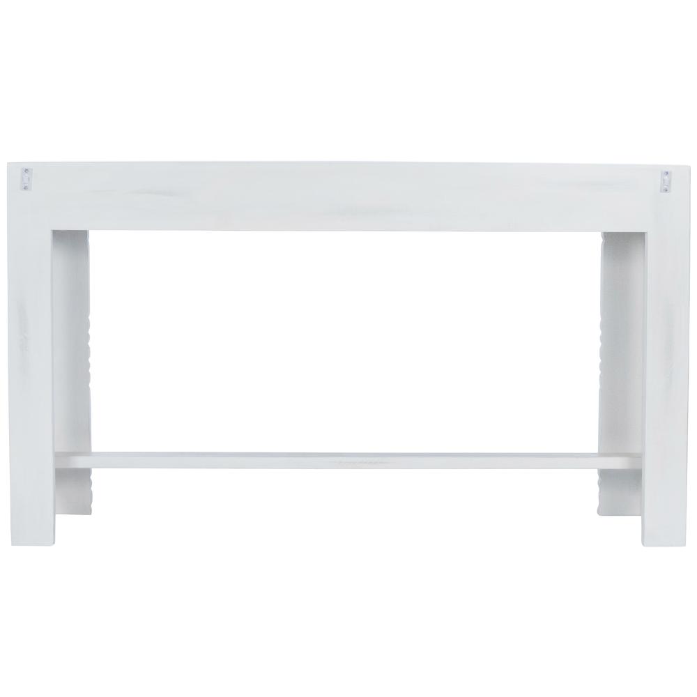 Janta Rectangular Console Table, White. Picture 4