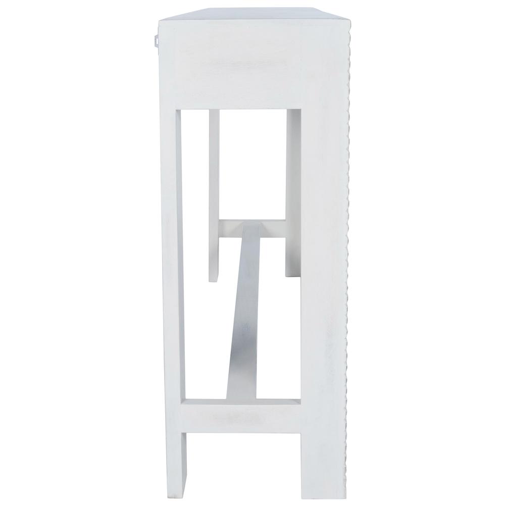 Janta Rectangular Console Table, White. Picture 5