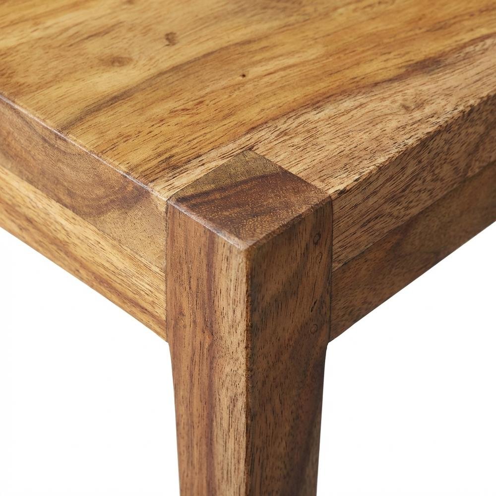 Distressed Wood Scatter Table, Mid-Century Modern Side Table, Brown. Picture 7
