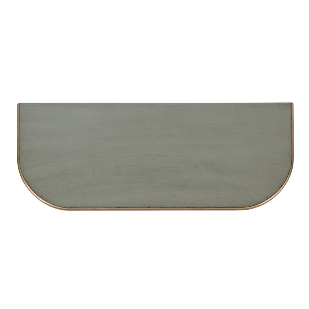 Ridgeland 36 in. W Wood 1 Drawer Console Table,Lower Open Shelf, Pastel Green. Picture 9