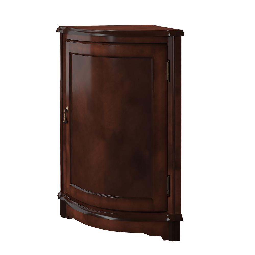 Durham Corner Cabinet, Dark Brown. Picture 2