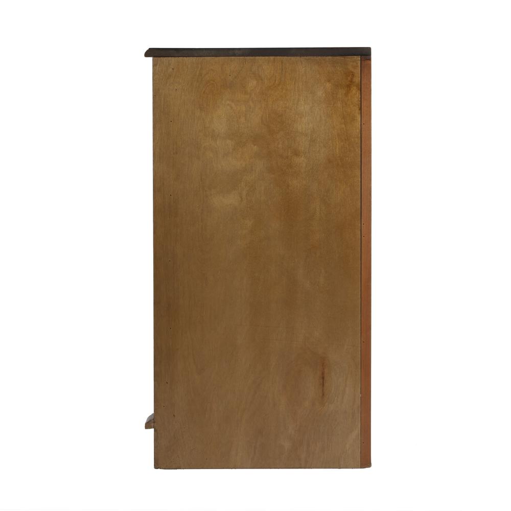 Durham Corner Cabinet, Medium Brown. Picture 7