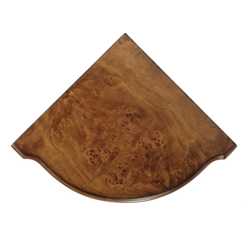 Durham Corner Cabinet, Medium Brown. Picture 8